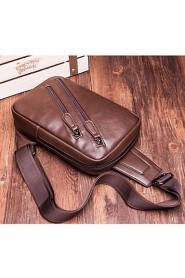 Men Formal / Sports / Casual / Outdoor / Office & Career / Shopping Poly urethane Cross Body Bag Brown