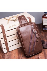 Men Formal / Sports / Casual / Outdoor / Office & Career / Shopping Poly urethane Cross Body Bag Brown