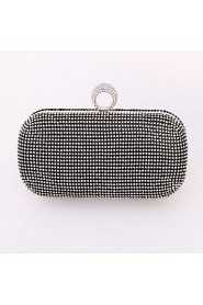 Women Metal Minaudiere Clutch / Evening Bag / Wallet / Mobile Phone Bag Gold / Silver / Black