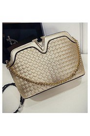 Women PU Sling Bag Shoulder Bag White / Gold / Silver / Black