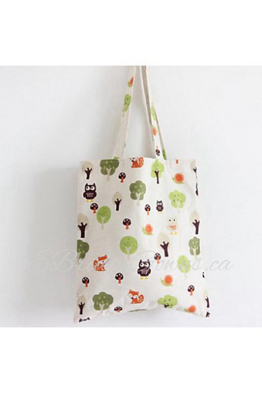 Women Casual / Shopping Canvas Shoulder Bag Green