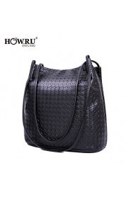 Women's PU Tote Bag/Single Shoulder Bag/Crossbody Bags Black/Dark Blue