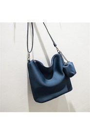 Women Nylon Shopper Shoulder Bag Blue / Green / Black