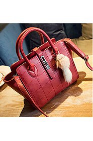 Women PU Hobo Shoulder Bag / Tote Red / Black / Burgundy