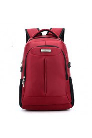 Unisex Nylon Bucket Backpack / Sports & Leisure Bag / School Bag / Travel Bag Red / Gray / Black