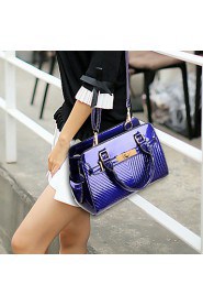 Women Patent Leather Doctor Shoulder Bag / Tote Purple / Blue / Red / Black