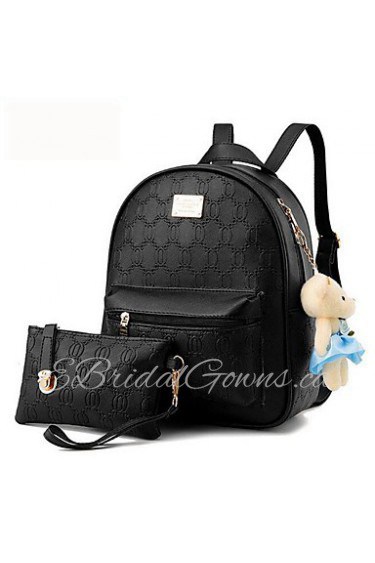 Women Casual / Outdoor PU Zipper School Bag