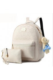 Women Casual / Outdoor PU Zipper School Bag