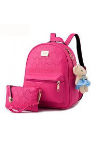 Women Casual / Outdoor PU Zipper School Bag