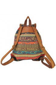 Women Sports / Shopping Canvas Toggle Backpack