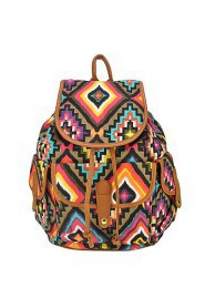 Women Sports / Shopping Canvas Toggle Backpack