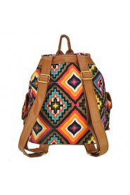 Women Sports / Shopping Canvas Toggle Backpack