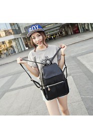 Women PU Sling Bag Backpack Black