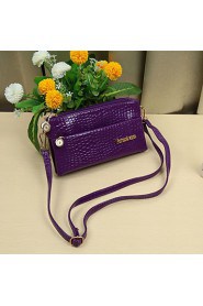 Women Mini Shoulder Bag PU Crocodile Handbag Crossbody Bag Purse