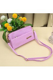 Women Mini Shoulder Bag PU Crocodile Handbag Crossbody Bag Purse