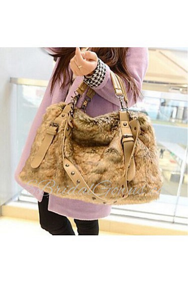 Women Other Leather Type Shopper Shoulder Bag / Tote Camel