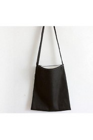 Women Casual / Shopping Canvas Shoulder Bag Black