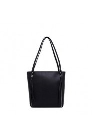 Women's PU Tote Bag/Single Shoulder Bag/Crossbody Bags Black/Pink