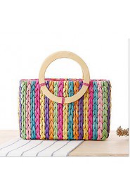 Women Casual Straw Tote Multi color