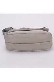 Women Nylon Saddle Shoulder Bag / Cross Body Bag Beige