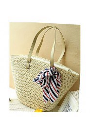 Women's Silk Knot Woven Tote Bag