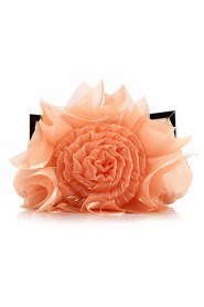 Women's Event/Party / Wedding / Evening Bag Satin Roses Delicate Handbag