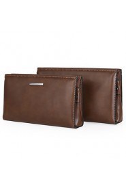 Men PU Casual Clutch Clutch / Wallet Brown / Khaki