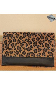 Women Casual PU Shoulder Bag Animal Print