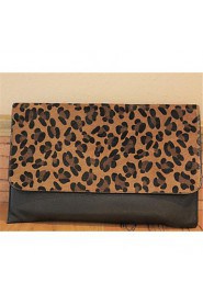 Women Casual PU Shoulder Bag Animal Print