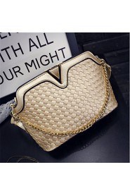 Women PU Baguette Shoulder Bag White / Gold / Silver / Black