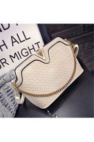 Women PU Baguette Shoulder Bag White / Gold / Silver / Black