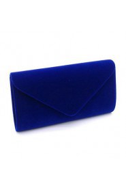 Women Event/Party Suede Clasp Lock Evening Bag