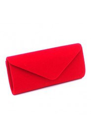 Women Event/Party Suede Clasp Lock Evening Bag