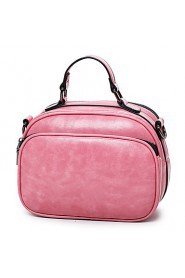 Women PU Saddle Shoulder Bag / Tote / Satchel Pink / Red / Black