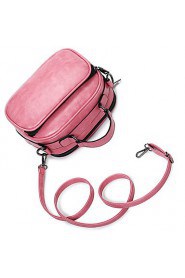 Women PU Saddle Shoulder Bag / Tote / Satchel Pink / Red / Black