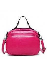 Women PU Saddle Shoulder Bag / Tote / Satchel Pink / Red / Black