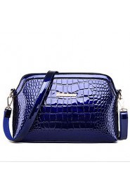 Women PU Shell Shoulder Bag / Satchel Blue / Red / Black