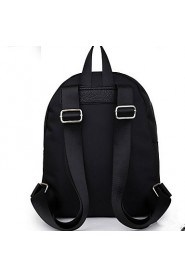 Cartoon Eyes Unisex Nylon Baguette Backpack / Sports & Leisure Bag / School Bag / Travel Bag / Carry on Bag Black