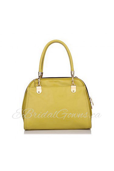 Women Cowhide Baguette Shoulder Bag / Tote Yellow / Orange