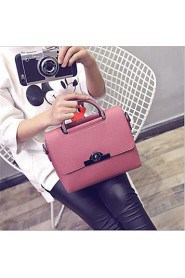 Women PU Shell Tote Pink / Red / Gray / Black