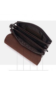 Men PU Messenger Shoulder Bag / Satchel Brown / Black