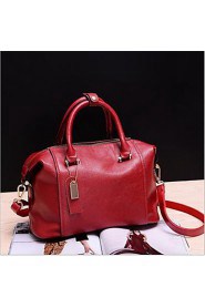 Women PU Shell Tote Pink / Blue / Red / Black