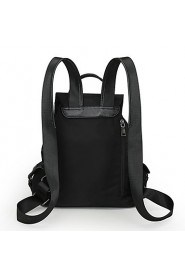 Women Nylon Bucket Backpack / School Bag / Travel Bag Black