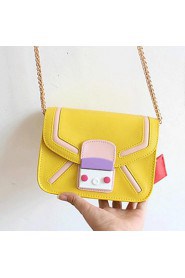 Women PU Sling Bag Shoulder Bag Pink / Yellow / Red / Black