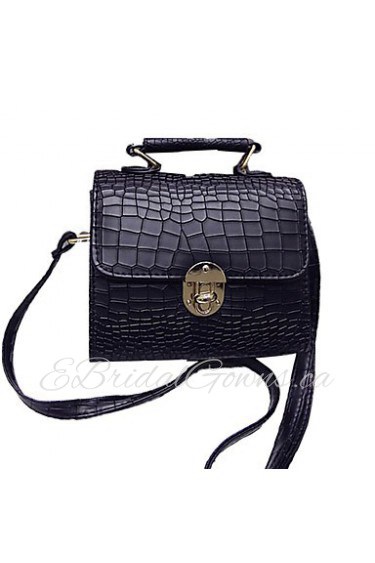 Fashion Shoulder Bag Woman Packet PU Solid Color Leather Messenger Bag