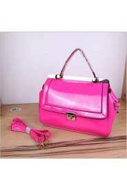 Women PU Shell Tote Pink / Blue / Red / Black