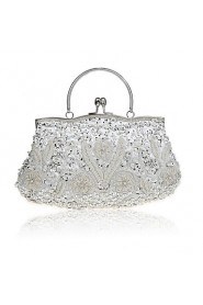 Women PU Baguette Clutch / Evening Bag / Wallet / Key Holder / Coin Purse White / Purple / Champagne