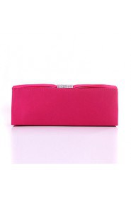 Women Satin Minaudiere Clutch / Evening Bag Beige / Pink / Gold / Silver / Black