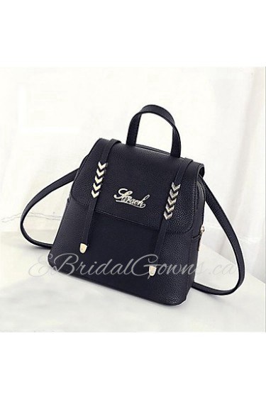 Women Casual / Outdoor PU Zipper Backpack