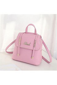 Women Casual / Outdoor PU Zipper Backpack